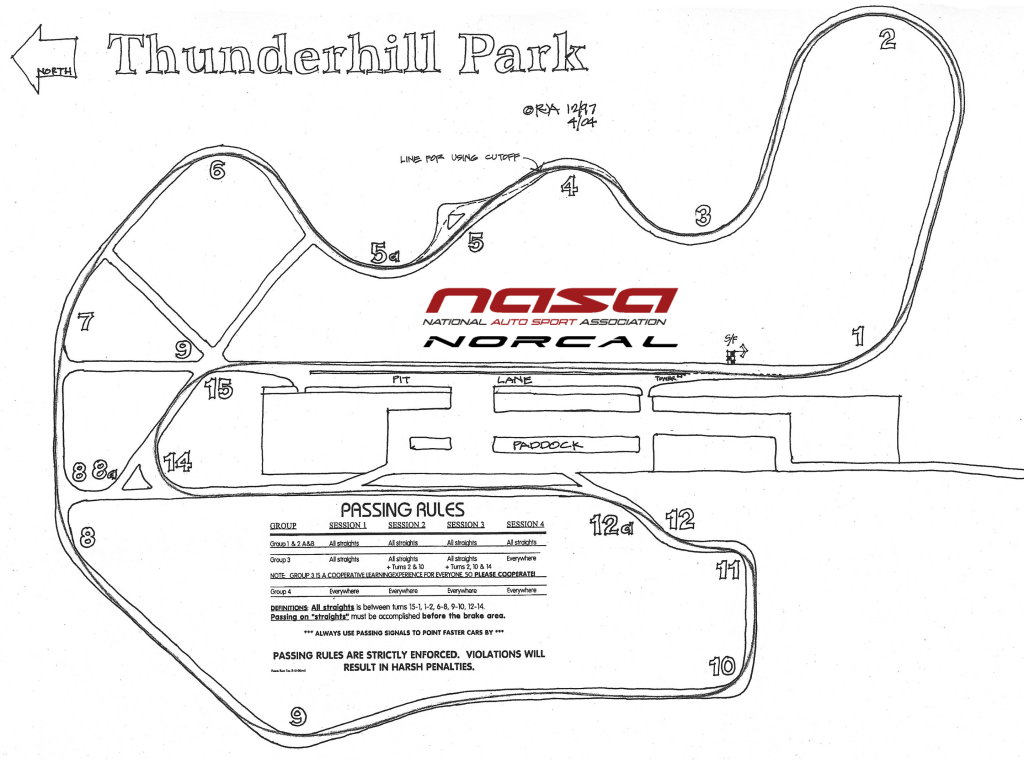 ThunderhillTrackMap_NASA - #DRIVENASA - NorCal Region  We Drive Harder!